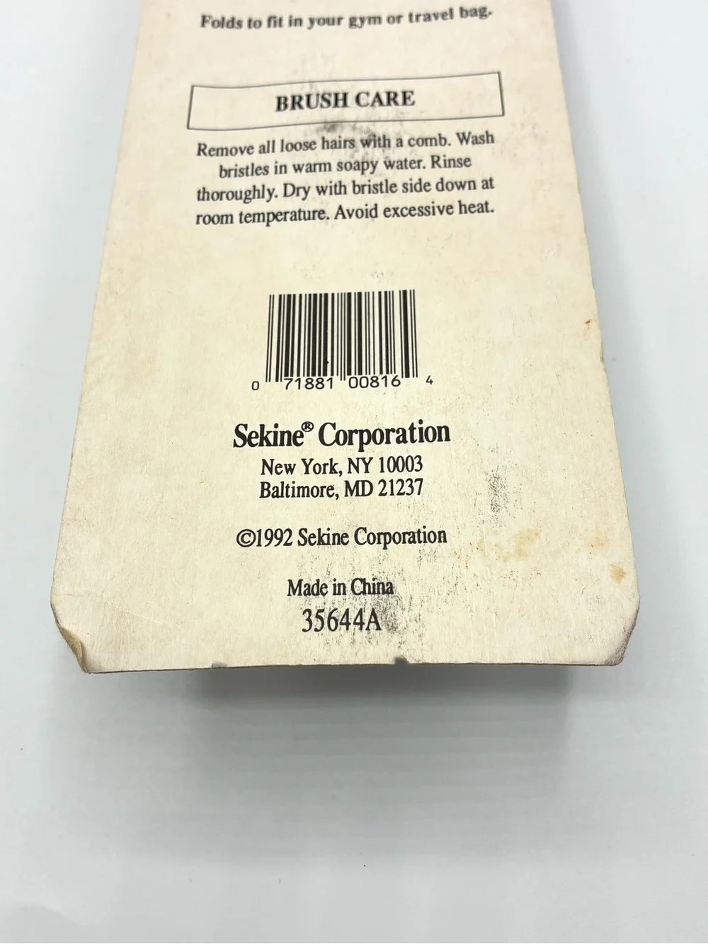 Vintage 1992 Sekine Twins Folding Hair Brush Mirror Blue NOS Sealed